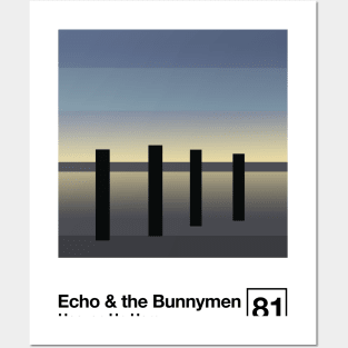 Echo & The Bunnymen / Minimalist Style Graphic Artwork Poster Design Posters and Art